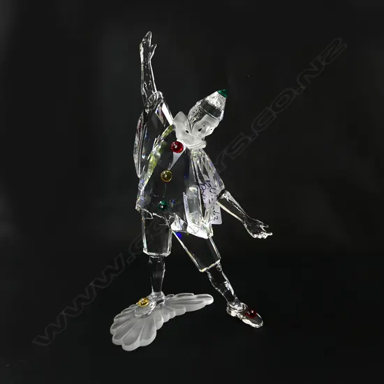 SWAROVSKI 1999 'MASQUERADE' PIERROT CLOWN H.200mm, BOXED