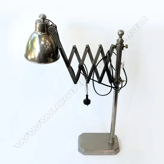 SILVER METAL INDUSTRIAL STYLE LAMP H.750mm