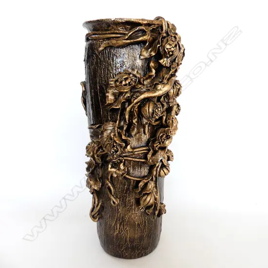 GOLD PAINTED RESIN UMBRELLA STAND H.620mm