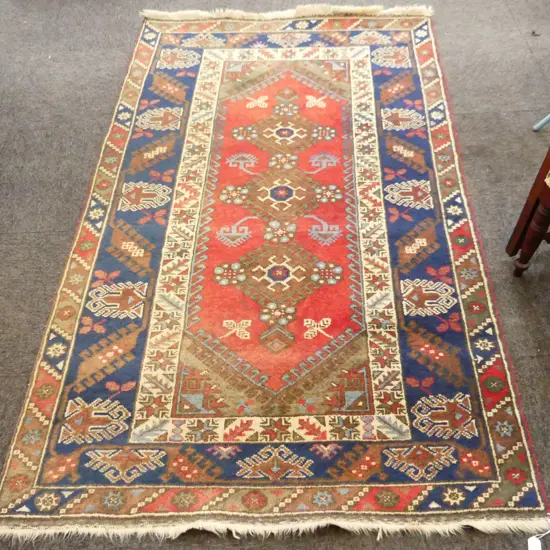 HAND KNOTTED ALL WOOL RUG 2050x1230mm