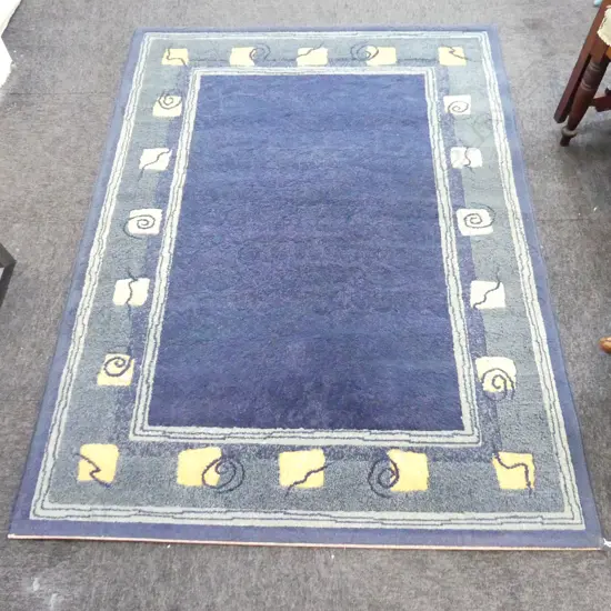 MACHINED BLUE RUG 1600x1180mm