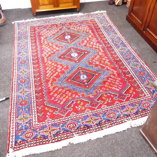 57G - LRG PERSIAN HAND KNOTTED RUG 2360 x 1800mm