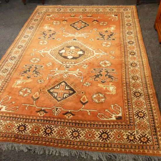 HAND KNOTTED ALL WOOL RUG 2600x1880mm