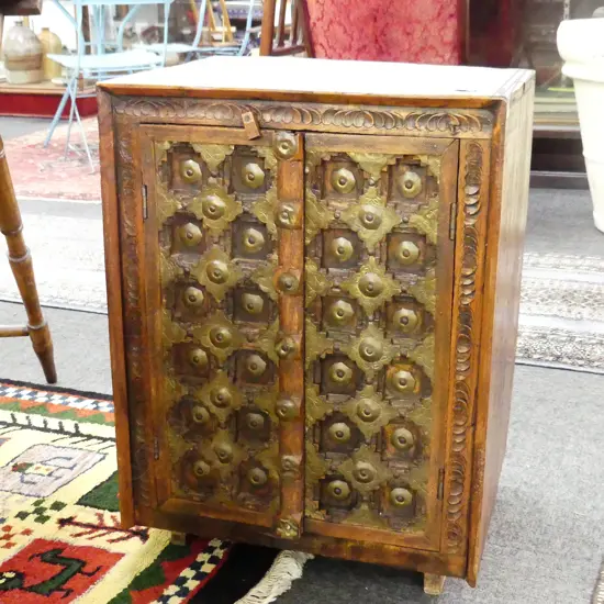 CARVED WOODEN CABINET 450x350x605mm