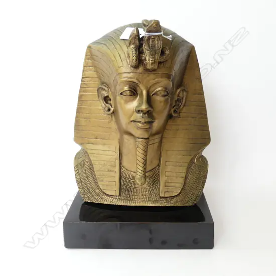 EGYPTIAN TUTANKHAMEN GOLD MOLDED BUST [AUSTIN PRODUCTIONS INC 1977] H380MM