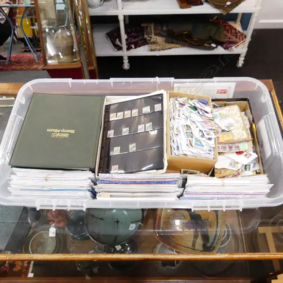 ASST. WORLD STAMPS + CATALOGUES ETC: