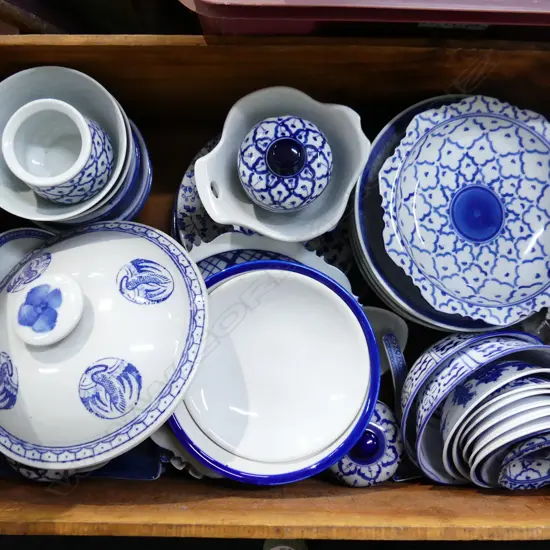 BOX LOT ASST. B/W ORIENTAL CHINA