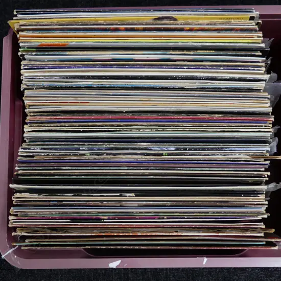 BOX LOT RECORDS; 80 APPROX