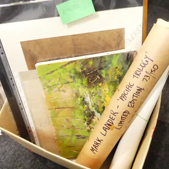 ASSORTED ARTWORKS INCLUDING 6 FRENCH ART EXHIBITION POSTERS,VARIOUS ETCHINGS FROM META PLUCKEBAUM AND TARKE