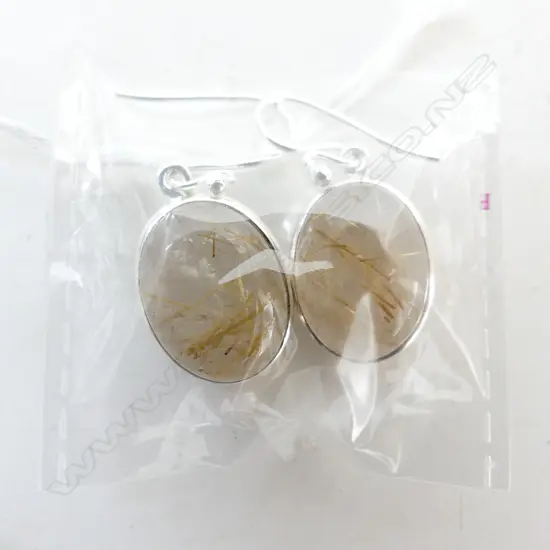 STG & GOLDEN RUTILE EARRINGS