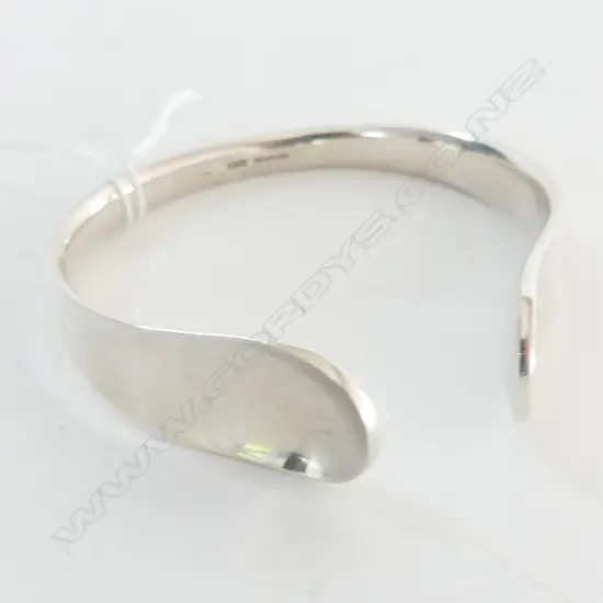 JANS JANSEN DANISH 925 SILVER CUFF BANGLE 51gm