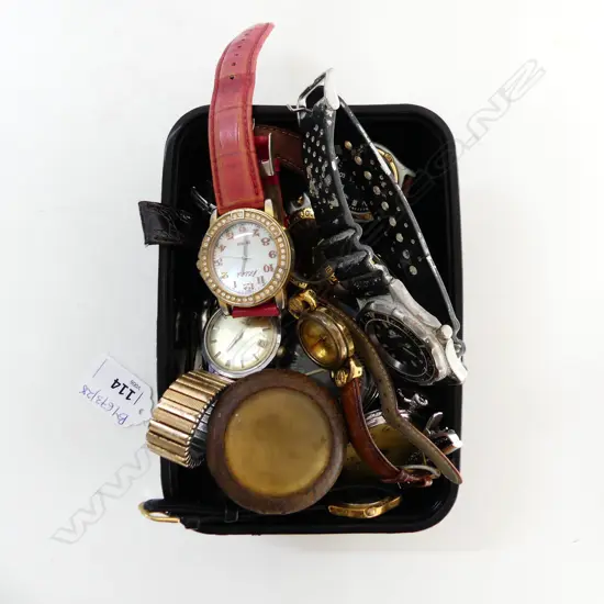 BOX ASST. WRIST WATCHES ETC