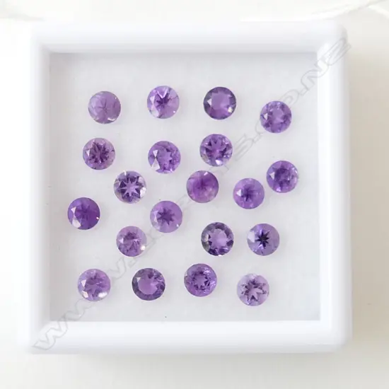 AMETHYST ROUND 4.00MM 20 = 4.72CT