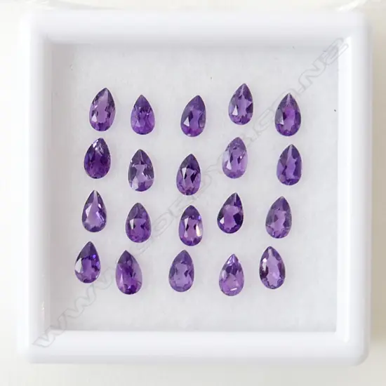 AMETHYST PEAR SHAPE 5X3MM 20 = 3.35CT
