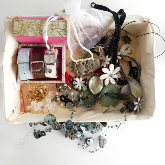 SHOE BOX MIXED COSTUME JEWELLERY