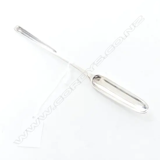 GEORGIAN MARROW SPOON, LONDON 1796 L.215mm 44gm