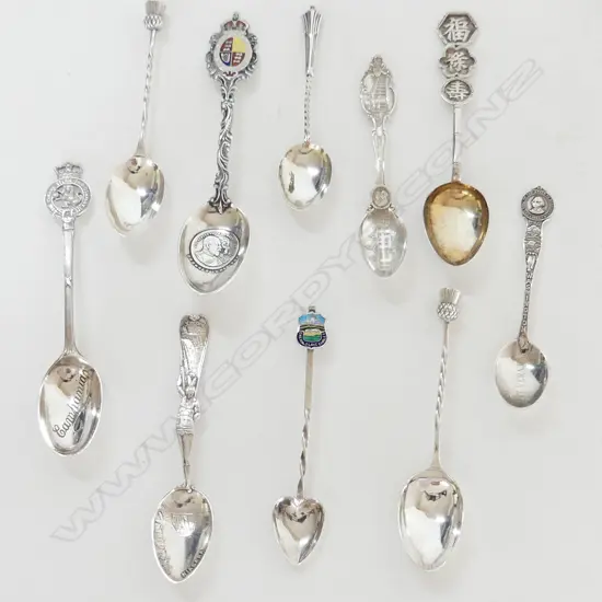 10 S/SILVER SOV SPOONS 122gms