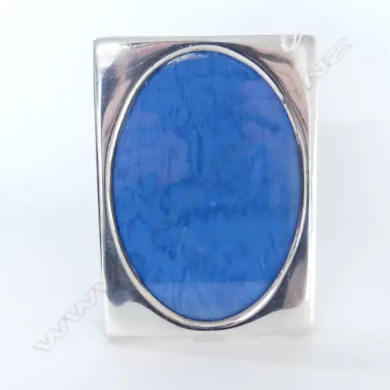 NZ SILVER RECTANGULAR PHOTO FRAME tiki hallmark150 x 105mm 