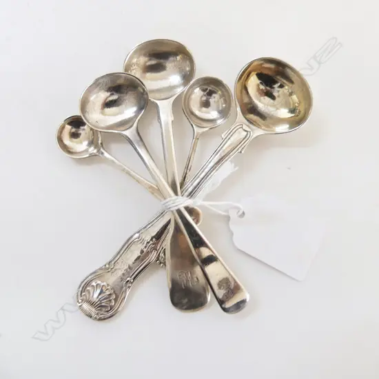 5 S/SILVER MISS MATCHED SALT SPOONS95GRMS