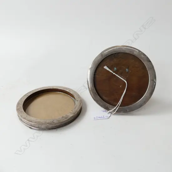 PR STG SILVER PHOTO FRAMES, B'HAM 1918 125mm dia