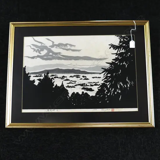 KAYOKO UNTITLED JAPANESE WOODBLOCK 355 BY525MM