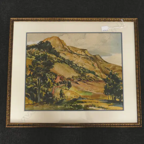 ARTHUR THOMPSON LANDSCAPE 1973 WATERCOLOUR 360 X 459MM