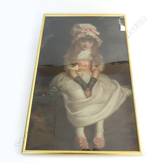 VINTAGE PEARS SOAP chromolitho PRINT 'CHERRY RIPE' 650 x 420mm framed under glass