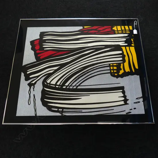 ROY LICHTENSTEIN 'LITTLE BIG PAINTING' vintage OFF-SET LITHOGRAPHIC PRINT 620 X 725mm