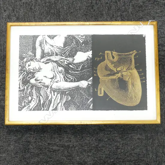 CAROLE SHEPHEARD 'LISTEN TO YOUR HEART' MIXED MEDIA '92 1/10 265x440mm