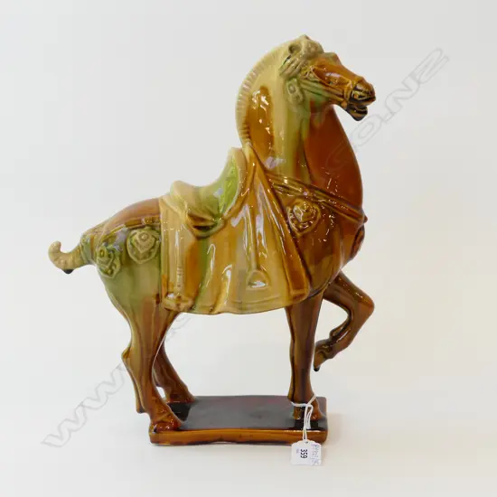 SANCAI GLAZED HORSE H.340mm