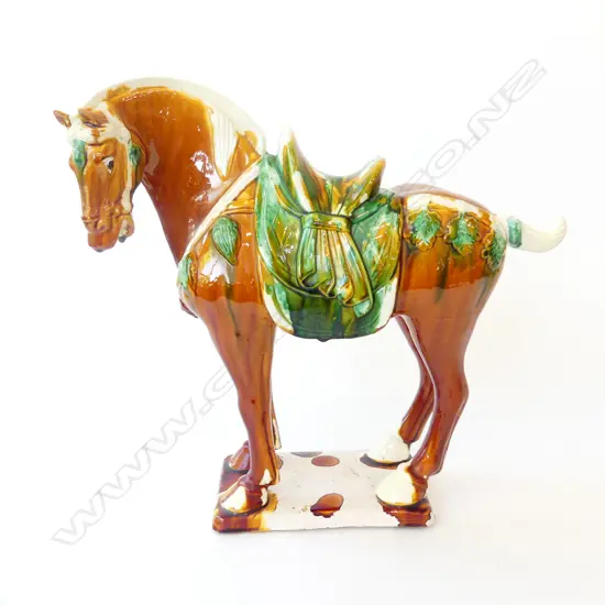 RETRO CERAMIC TANG HORSE H390MM