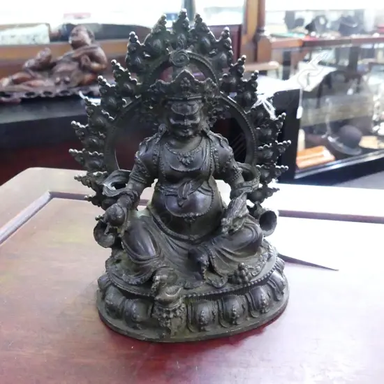 ORIENTAL BRONZE STATUE H.115mm