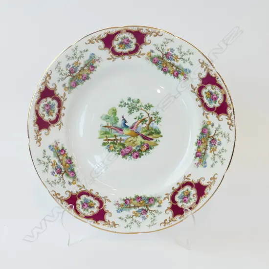 COALPORT “BROADWAY MARONE” CABINET PLATE D.270MM