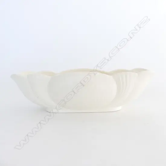 CROWN LYNN WHITE TROUGH VASE L.300mm