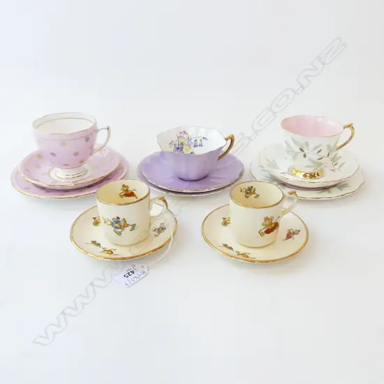 3 TRIOS INCL. 1 SHELLEY + 2 CROWN LYNN CHILDRENS C/S