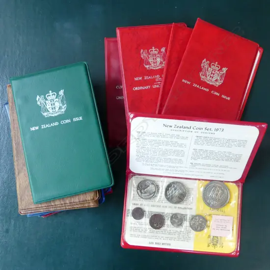 18 NZ UNCIRCULATED COIN SETS 1969 TO 1988 2 YEARS NOT THERE