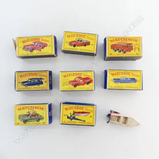 8 ASST. LESNEY MATCHBOX CARS