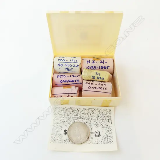 NZ COLLECTION OF HALF PENNYS PENNYS 3D 6D SHILLINGS 2 SHILLINGS & HALF CROWNS 