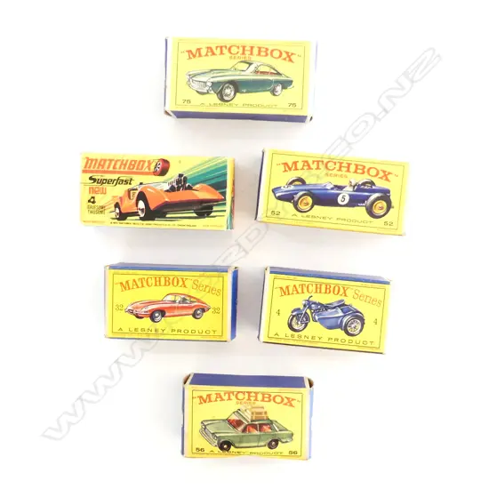 6 ASST. LESNEY MATCHBOX CARS