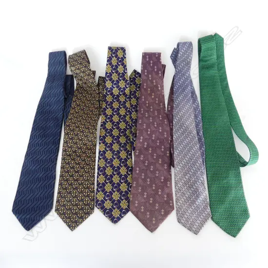 6 VINTAGE TIES SOME SILK INCLUDING ARMANI CHRISTIAN DIOR ETC