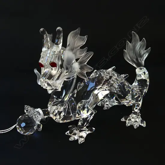 SWAROVSKI 1997 'FABULOUS CREATURES' DRAGON H.100mm, BOXED