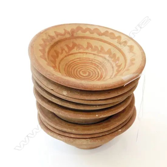 8 POTTERY BOWLS 170mm dia