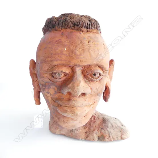 ENNIS OLIVER POTTERY HEAD, H.270mm