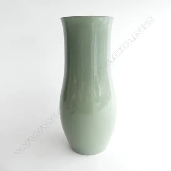 LRG SWALE (sth africa?) VASE, CELADON GREEN, H.330mm