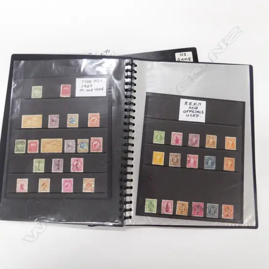 2 STAMP ALBUMS; EARLY NZ & NZ GAME