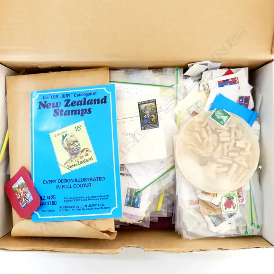 NZ & WORLD STAMP COLLECTION: ALBUM + FDC's + LOOSE ETC