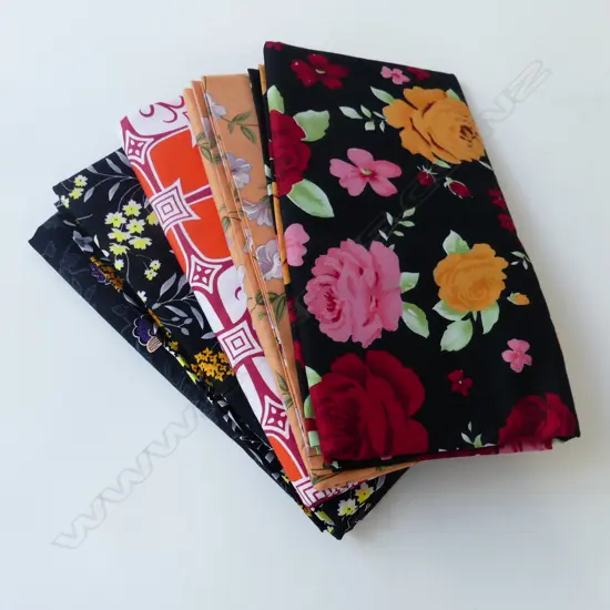 5 NEW INDONESIAN BATIK COTTON SARONGS 1000 X 1700MM