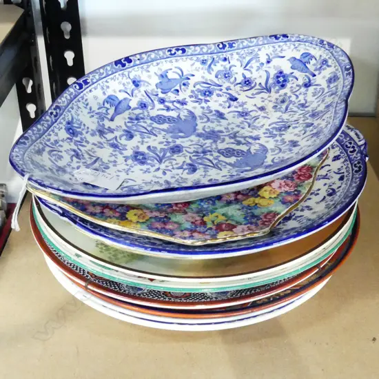 10 ASST. PLATES; BURLEIGHWARE ETC