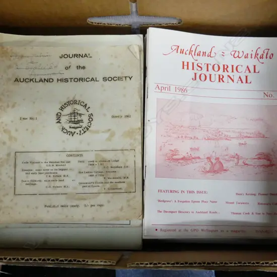 BOX OF HISTORIC AUCKLAND - WAIKATO MAGAZINES