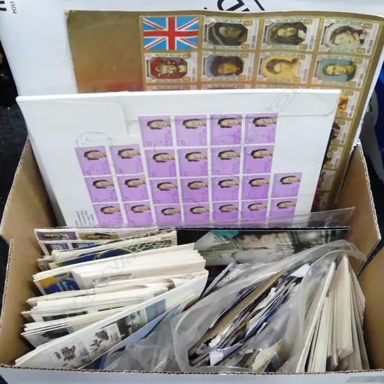 BOX LOT ASST. WORLD STAMPS